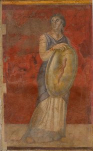 Mujer de pie sosteniendo un escudo, c.50-40 a.C.