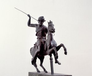 Amazona a caballo (escultura de bronce después de un original griego del siglo III a.C.) de Roman Roman