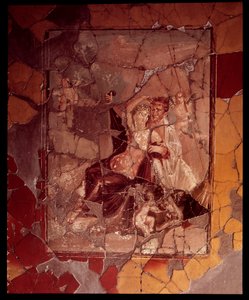 Ariadna y Teseo. Mosaico mural de la Casa del Bicentenario, siglo V a.C.-siglo I d.C. de Roman Roman