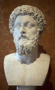Busto del emperador romano Marco Aurelio (121 - 180 d.C.) mármol de Roman Roman
