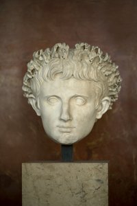 Cabeza del emperador Augusto (63 a.C. - 14 d.C.) mármol de Roman Roman