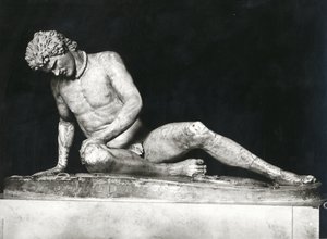 Galo moribundo, copia de un original griego de c.230-220 a.C. por Epigonos