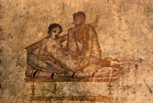 Fresco erótico de la Casa de los Vettii, Pompeya (Lista del Patrimonio Mundial de la UNESCO de Roman Roman
