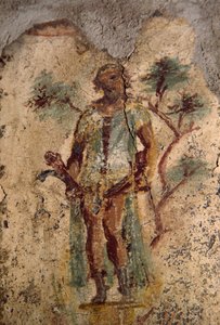 Fresco erótico de Lupanar, Pompeya (Lista del Patrimonio Mundial de la UNESCO de Roman Roman