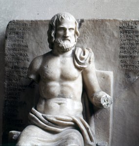 Eurípides, poeta trágico griego. (mármol imperial romano) Museo del Louvre, París de Roman Roman