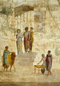 Fresco que representa a Jasón y Pelias, de Pompeya (Lista del Patrimonio Mundial de la UNESCO