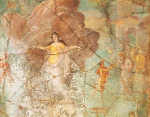 Perseo y Andrómeda, fresco de la Casa del Sacerdote Amando, Pompeya de Roman Roman