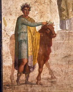 Civilización romana, Fresco que representa a Jasón y Pelias. De Pompeya de Roman Roman