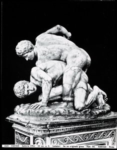 Los luchadores, después de un original griego del siglo III a.C. (detalle) de Roman Roman