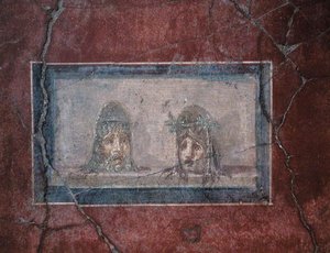 Dos máscaras teatrales de Roman Roman