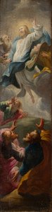 Cristo apareciendo a sus discípulos, c.1650-1750 (óleo sobre lienzo)