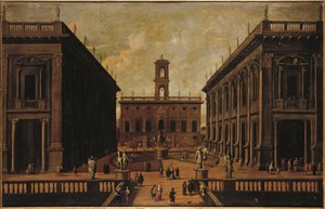 Vista de la Piazza del Campidoglio, Roma