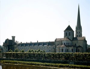 Arte románico: vista de la Basílica de Saint Savin-sur-Gartempe, fundada en el siglo XI. Saint Savin, Viena de Romanesque