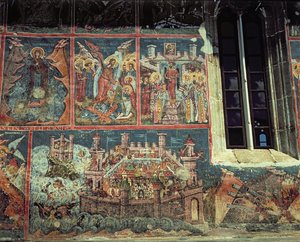 Asedio de Constantinopla por el Sultán Mehmet II (1432-81) en 1453