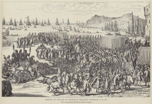 Llegada de Guillermo de Orange a Inglaterra, noviembre de 1688 de Romeyn de (after) Hooghe