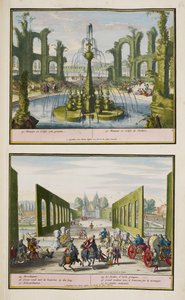 El parque de Enghien, c.1685, ilustración de una 