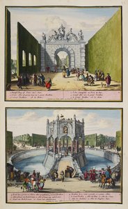 El parque de Enghien, c.1685, ilustración de una 