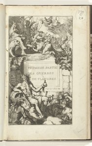 Impresión de título para la primera parte de Guerres de Flandres Premier partie des Guerres de Flandres (título sobre el objeto) Guerres de Flandres (título de la serie)