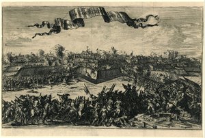 Conquista de Coevorden el 30 de diciembre de 1672
La conquista de Coeverde con Cast[eel] (título en el objeto) de Romeyn de Hooghe (attributed to)