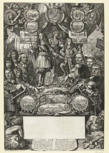 Alegoría de las victorias de Guillermo III en 1673 de Romeyn de Hooghe