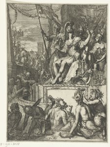 Representación alegórica del comercio (marítimo) Colección de Estampas Históricas y Alegóricas. 11 piezas de Romeyn de Hooghe