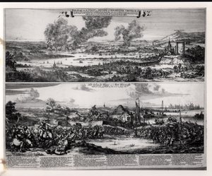 Ataque holandés en el río Medway, 20 y 21 de junio de 1667, grabado por Nicolas Visscher