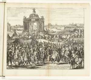 Entrada festiva de Farnesio tras el Relevo de París, 1590 Festes triomphales que Paris fit à Alexandre Farnese pour l