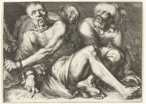 Prisioneros Glorificación de la Orden Teutónica, en particular de la Gran Comandancia Alden Biesen (título de la serie) de Romeyn de Hooghe