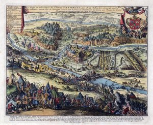 Guerra polaco-turca (1672-1676) - La batalla de Trembowla (Terebovlia, Ucrania) de Romeyn de Hooghe