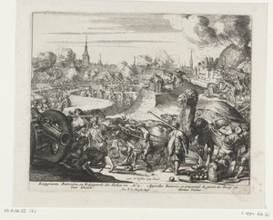 Trincheras de los turcos para Viena Trincheras, baterías y violencia militar de los turcos, etc. para Viena (título sobre el objeto) de Romeyn de Hooghe