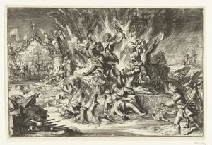 La guerra y la tiranía asolan los Países Bajos de Romeyn de Hooghe