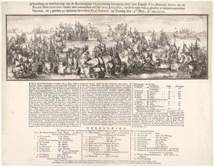Cuadro y descripción de la Gloriosa Victoria obtenida por el Vicealmirante inglés ANSON sobre la FLOTA DE GUERRA FRANCESA al mando del Comandante en Jefe DE LA JONQUIÉRE, en la cota 43 grados 46 minutos latitud norte, y 3 grados 50 minutos al oeste del CAB