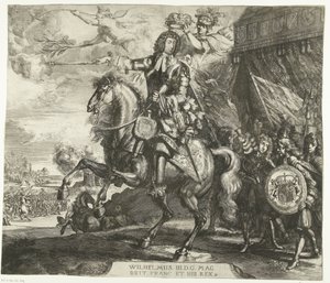 Retrato ecuestre de Guillermo III, Príncipe de Orange de Romeyn de Hooghe