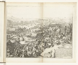 Escoria bij Gemblours, 1578 Batalla de Gemblours (título en objeto) Guerras de Flandes (título de la serie) de Romeyn de Hooghe