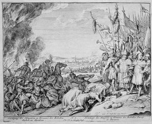 Ciclo de impresiones de Viena, Homenaje de los húngaros, 1683 de Romeyn de Hooghe