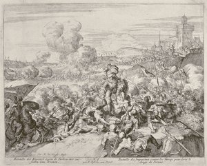 Ciclo de impresiones de Viena, El ejército del emperador luchando con los turcos de Romeyn de Hooghe