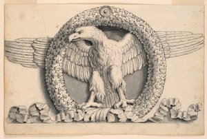 Corona de Hojas de Roble con Águila