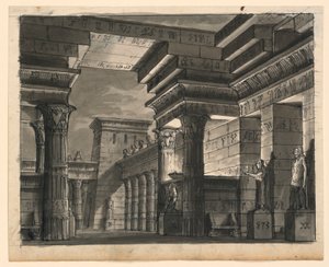 Diseño Escénico, Edificios Egipcios de Romolo Achille Liverani
