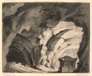 Diseño de escenario, Tumba en una cueva
