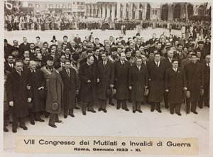 VIII Congreso de Mutilados e Inválidos de Guerra - Roma, enero 1933 - 11 (foto en b/n) de Romolo del Papa
