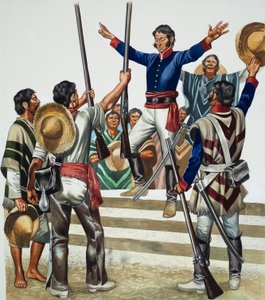 Agustín de Iturbide (1783-1824) (gouache sobre papel) de Ron Embleton