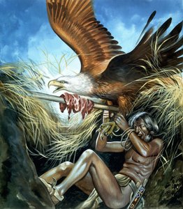 Águila e indio de Ron Embleton