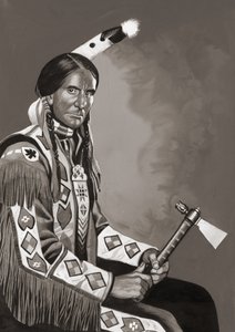Búho gris (gouache sobre papel) de Ron Embleton