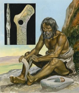 El hombre de la Edad de Piedra