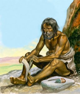 El hombre de la Edad de Piedra de Ron Embleton