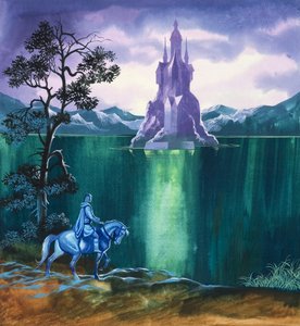 Las manzanas mágicas (gouache sobre papel) de Ron Embleton
