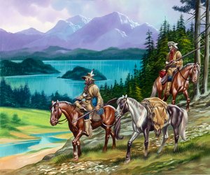 Tramperos en el Salvaje Oeste de Ron Embleton