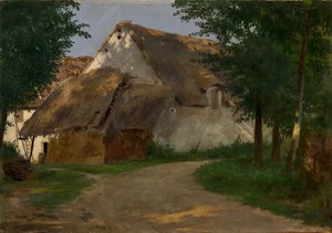 La granja en la entrada del bosque, 1860-1880 de Rosa Bonheur