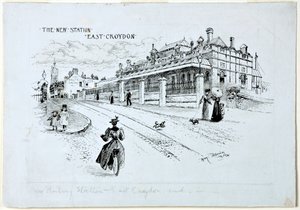 La nueva estación, East Croydon, julio de 1896