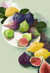 Higos y limones de colores de Rosana Laiz Blursbyai